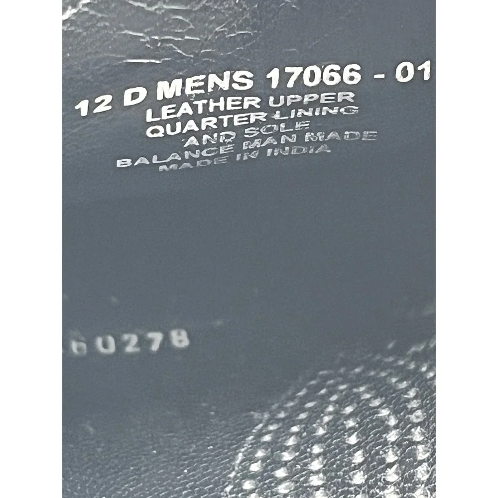 Florsheim Men Black‎ Leather Wingtip Brogue Oxford Dress Shoes 17066-01 Size 12D
